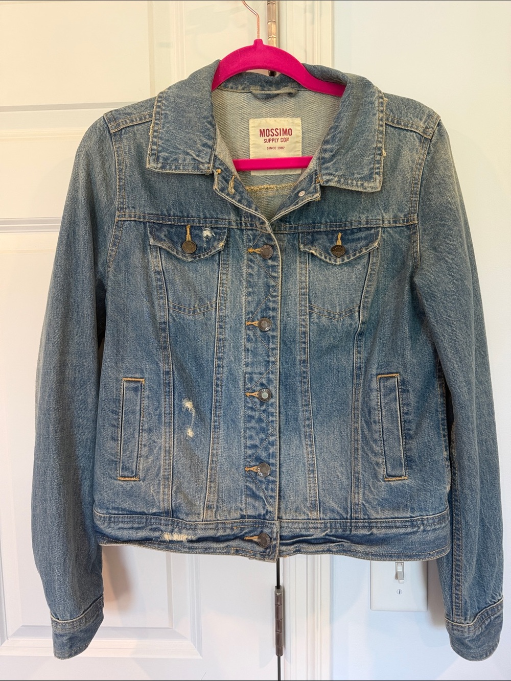 Mossimo Supply Co. Vintage-Style Light Blue Denim Jacket